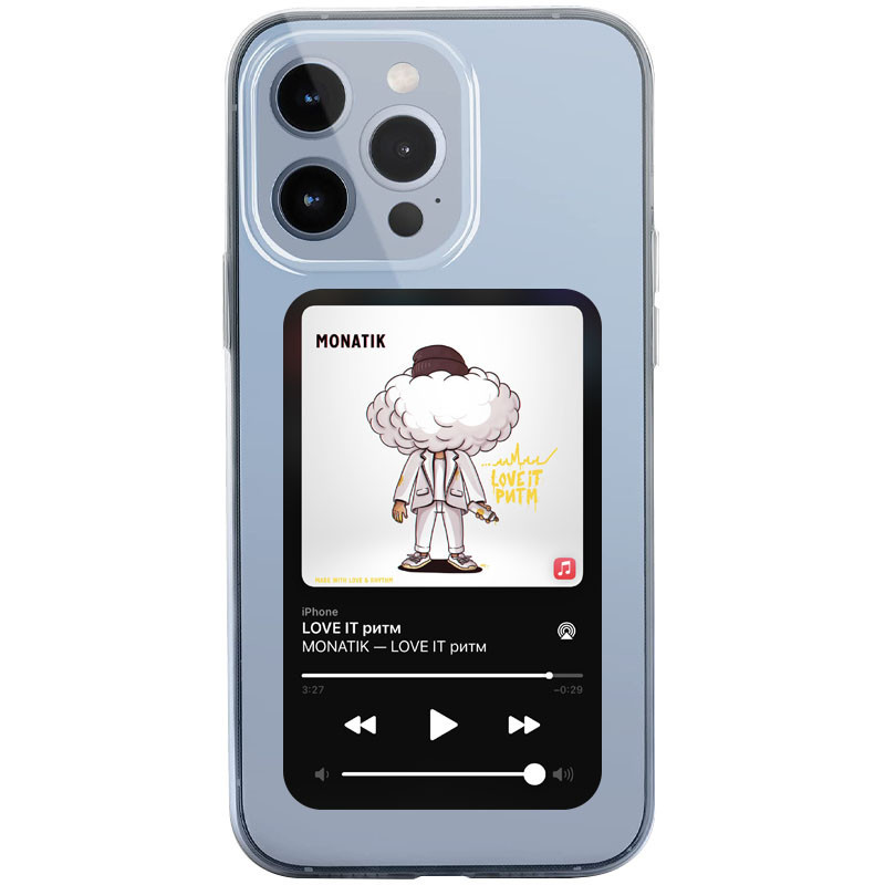 

TPU чехол Music style для Apple iPhone 12 Pro / 12 (6.1") Monatik (198519)