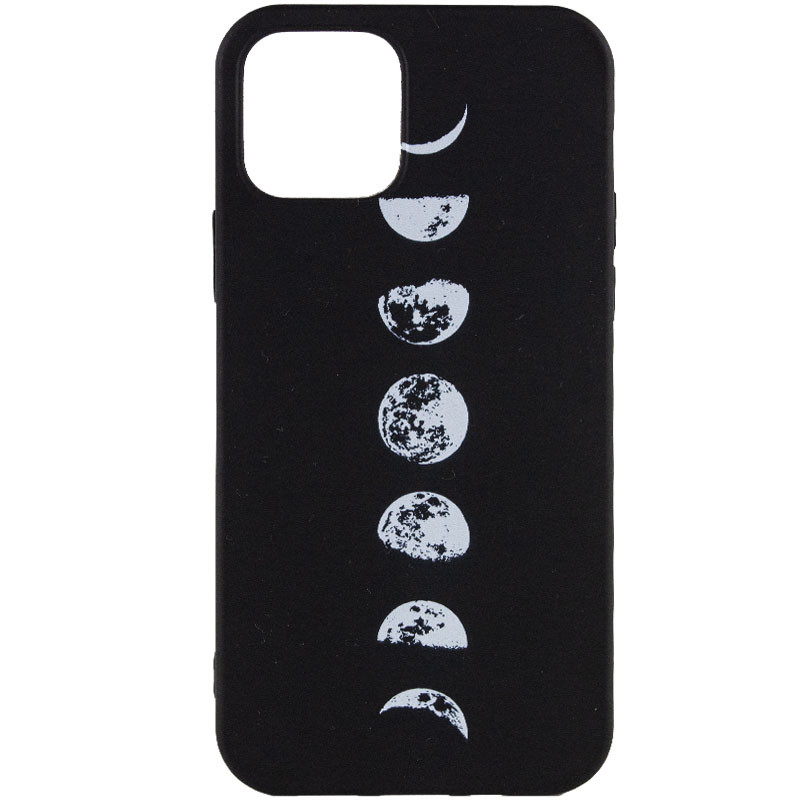 

TPU чохол Space black для Apple iPhone 12 (Лунные фазы)