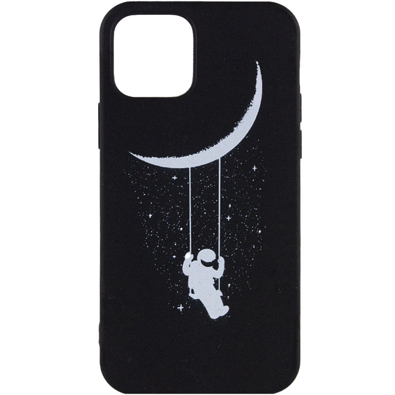 

TPU чехол Space black для Apple iPhone 13 (6.1") Лунные качели (203146)
