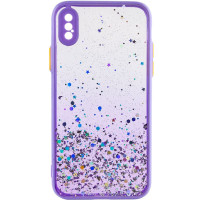 TPU чехол Spangle star с защитой камеры для Apple iPhone X / XS (5.8")