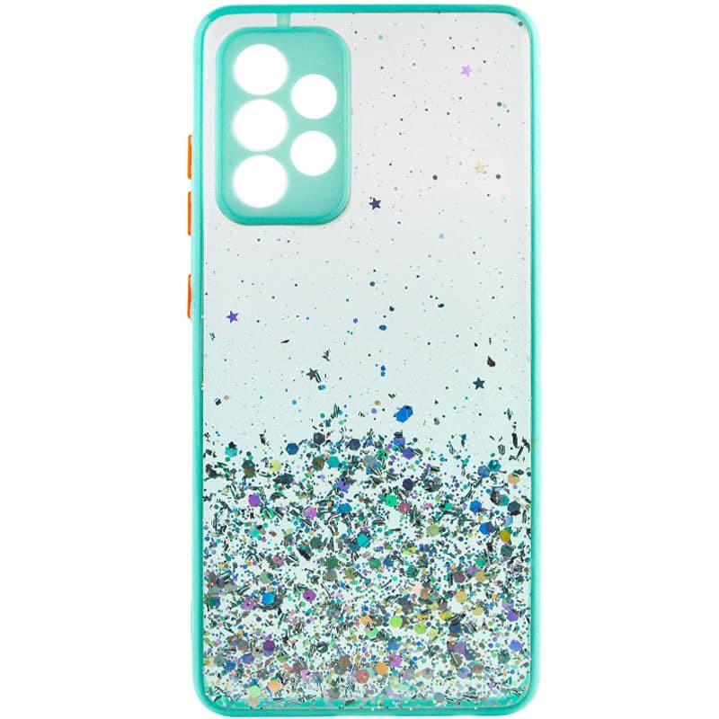 

TPU чохол Spangle star з захистом камери для Samsung Galaxy A73 5G (Бірюзовий)