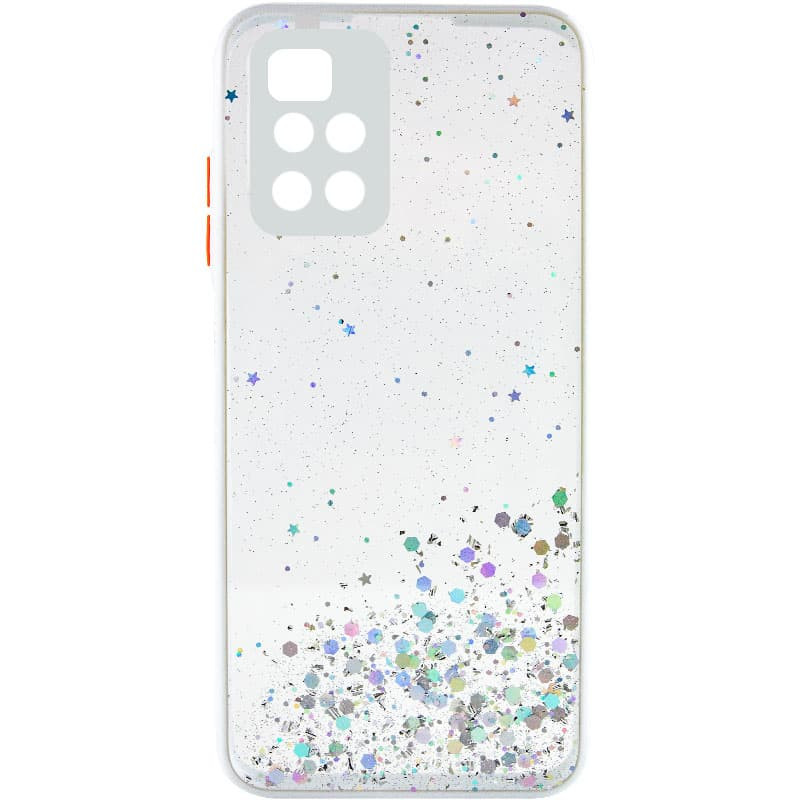 

TPU чехол Spangle star с защитой камеры для Xiaomi Redmi 10 Белый (201164)