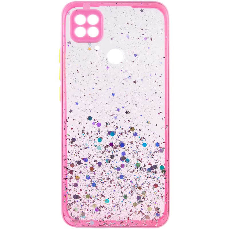 

TPU чехол Spangle star с защитой камеры для Xiaomi Redmi 10C Розовый (213659)