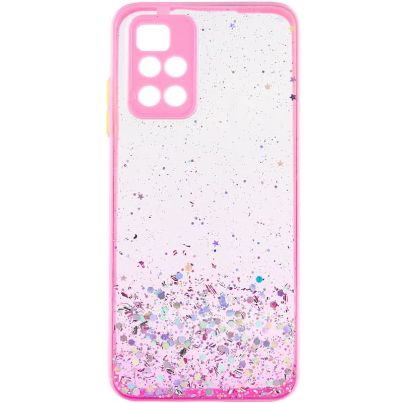 

TPU чехол Spangle star с защитой камеры для Xiaomi Redmi 10 Розовый (201167)