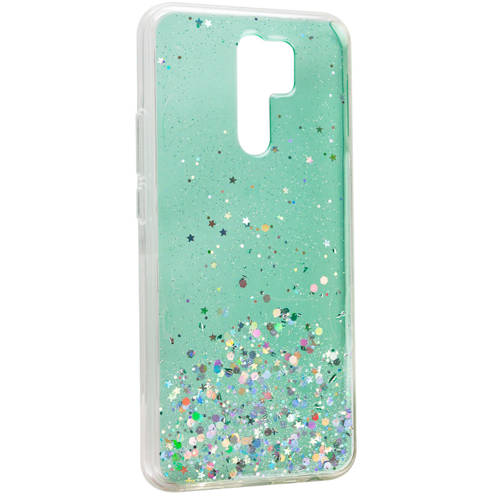 

TPU чехол Star Glitter для Xiaomi Redmi 9 Прозрачный / Мятный (167404)
