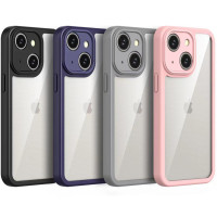 TPU чехол Transparent + Colour 1,5mm для Apple iPhone 13 (6.1")