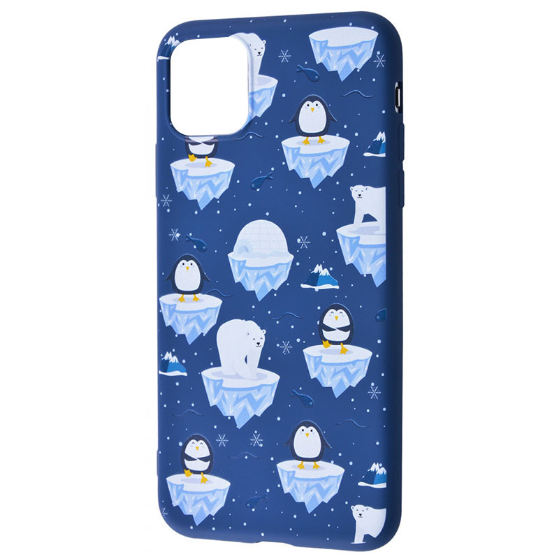 

TPU чехол WAVE Fancy для Apple iPhone 12 mini (White Bear and Penguins / Dark blue)