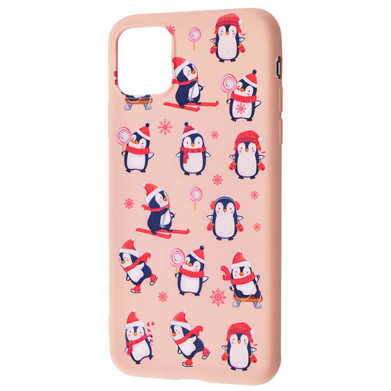 

TPU чехол WAVE Fancy для Apple iPhone 12 (6.1'') Penguins / Pink sand (155845)