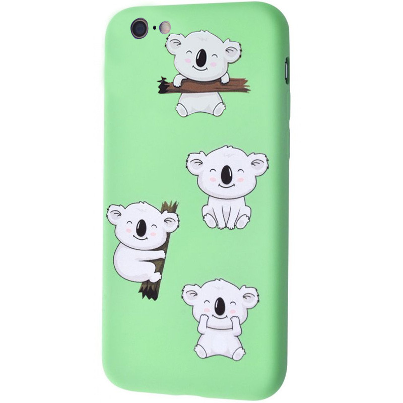 

TPU чехол WAVE Fancy для Apple iPhone 6/6s (4.7") Koala / Mint gum (148049)