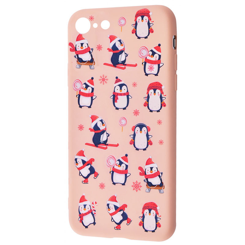 

TPU чехол WAVE Fancy для Apple iPhone 7 / 8 / SE (2020) Penguins / Pink sand (155877)