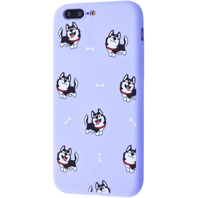 

TPU чехол WAVE Fancy для Apple iPhone 8 plus (5.5'') Haski / Light purple (148059)