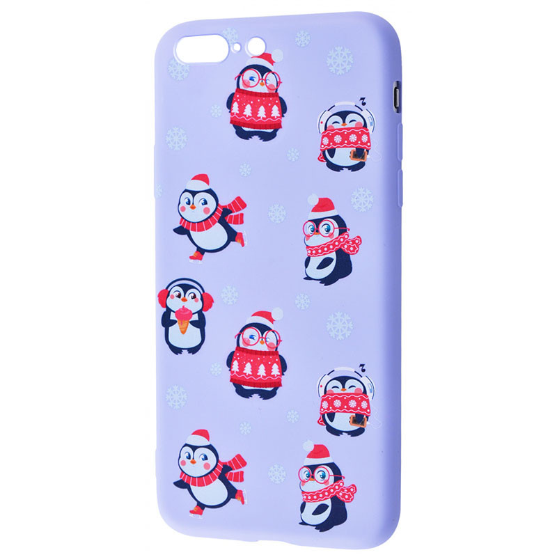 

TPU чехол WAVE Fancy для Apple iPhone 8 plus (5.5") Penguins / Light purple (156092)