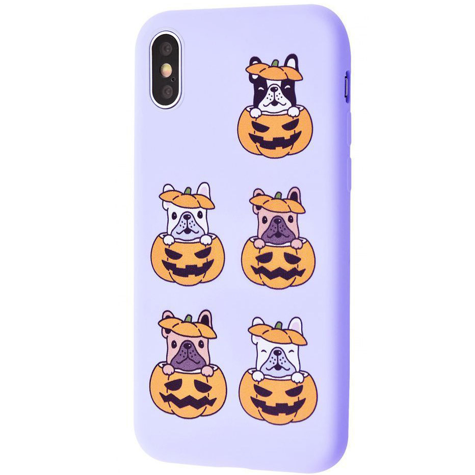 

TPU чехол WAVE Fancy для Apple iPhone X (5.8'') (Dog in pumpkin / Light purple)