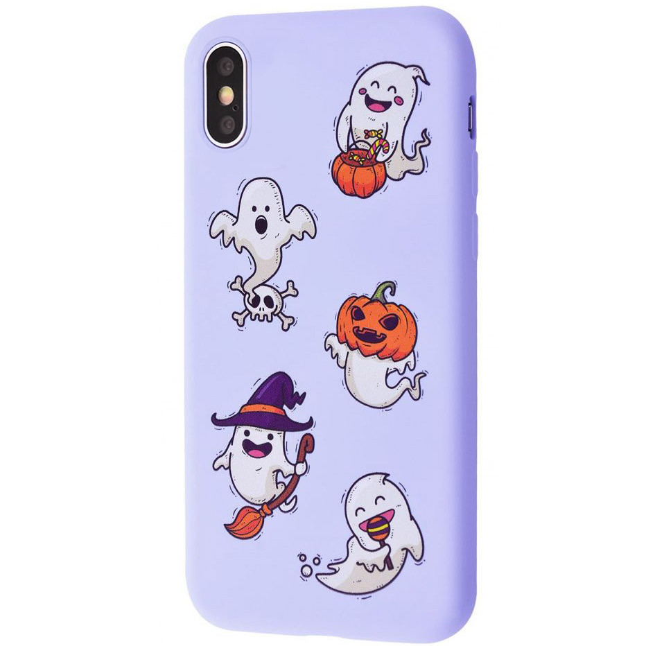 

TPU чехол WAVE Fancy для Apple iPhone X (5.8'') (Ghosts / Light purple)