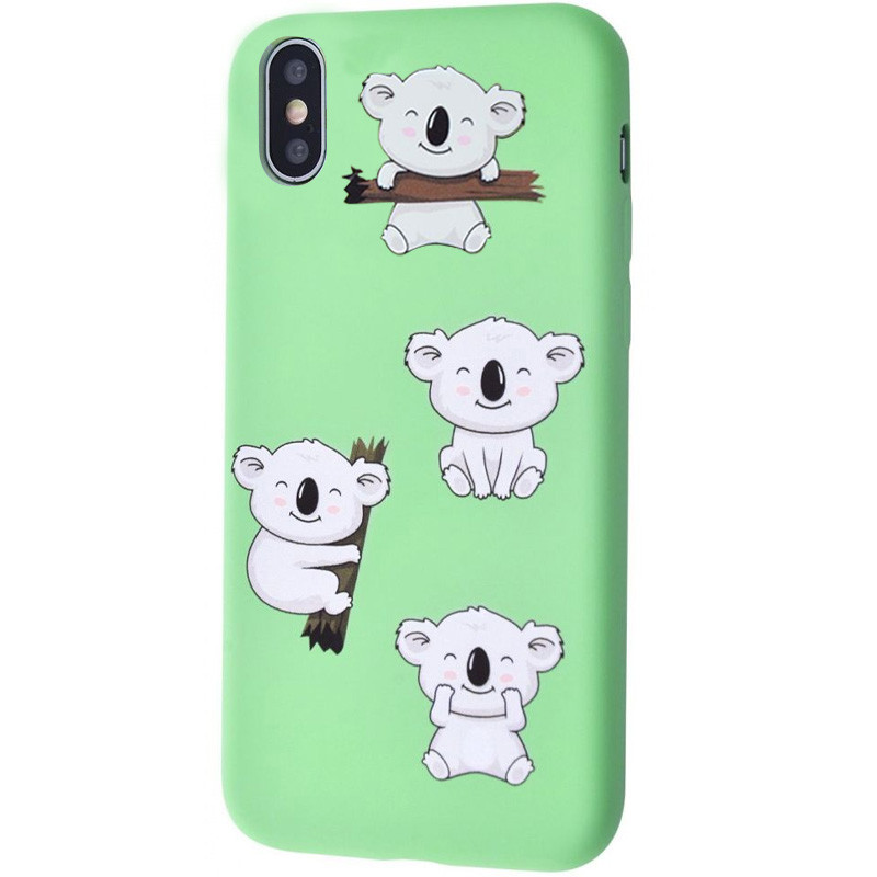 

TPU чехол WAVE Fancy для Apple iPhone X / XS (5.8") Koala / Mint gum (148071)