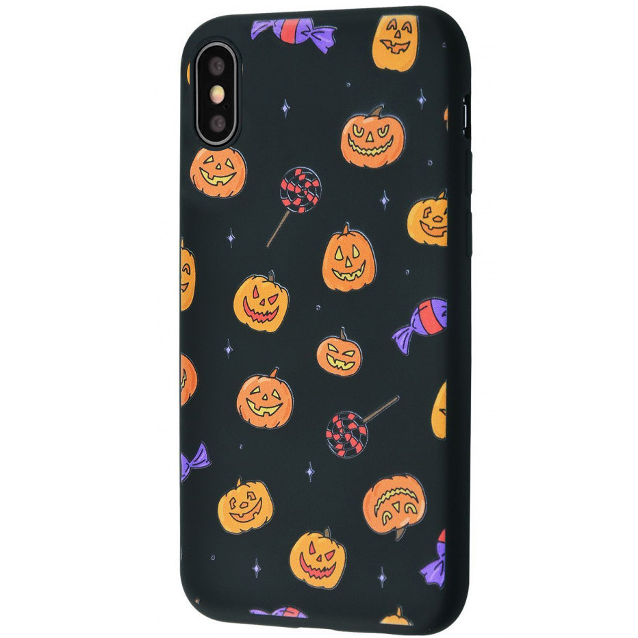 

TPU чехол WAVE Fancy для Apple iPhone X / XS (5.8") Smiling pumpkins / Black (148605)