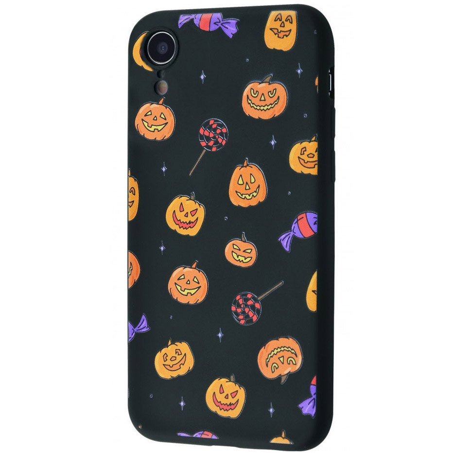 

TPU чехол WAVE Fancy для Apple iPhone XR (6.1") Smiling pumpkins / Black (148613)