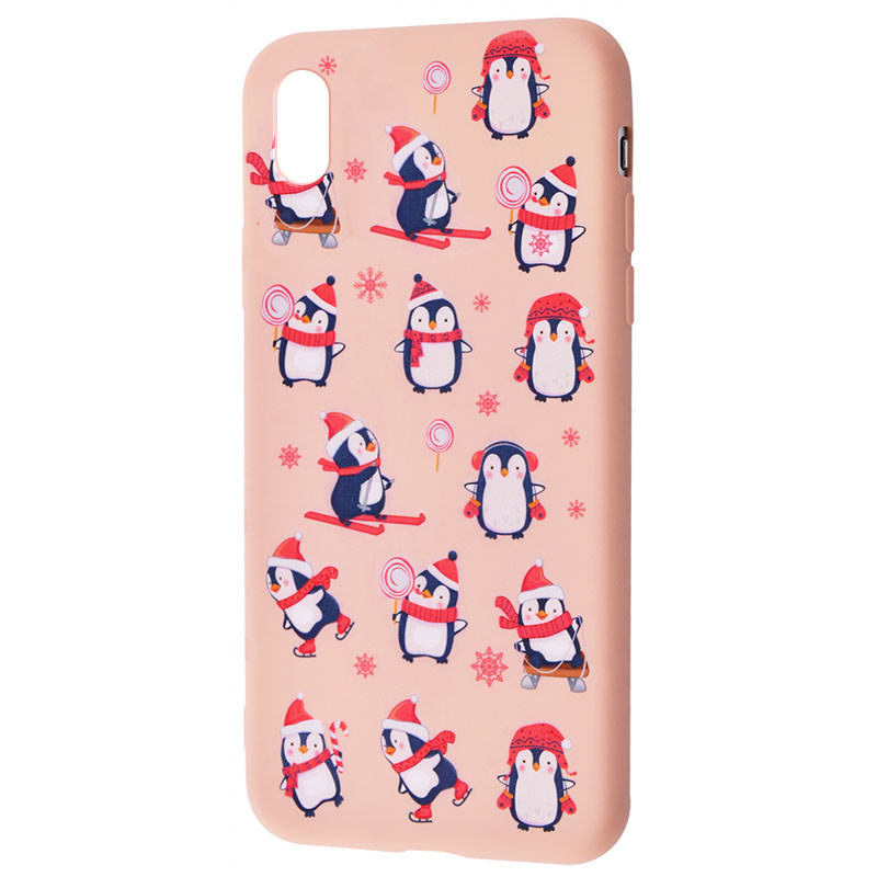 

TPU чехол WAVE Fancy для Apple iPhone XS Max (6.5") Penguins / Pink sand (155891)