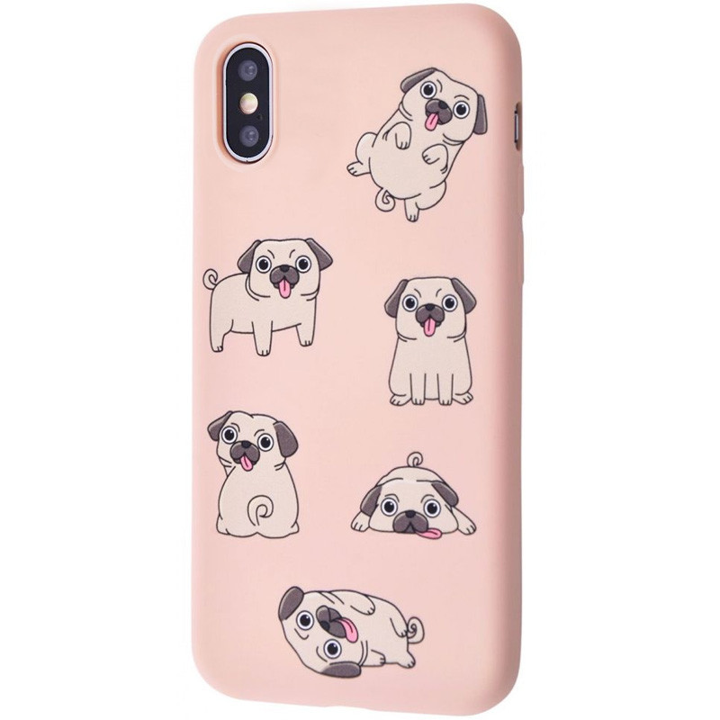 

TPU чехол WAVE Fancy для Apple iPhone XS Max (6.5") Pug / Pink sand (148400)