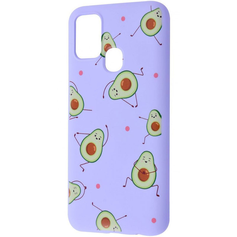 

TPU чехол WAVE Fancy для Samsung Galaxy A21s Avocado / Light purple (148629)