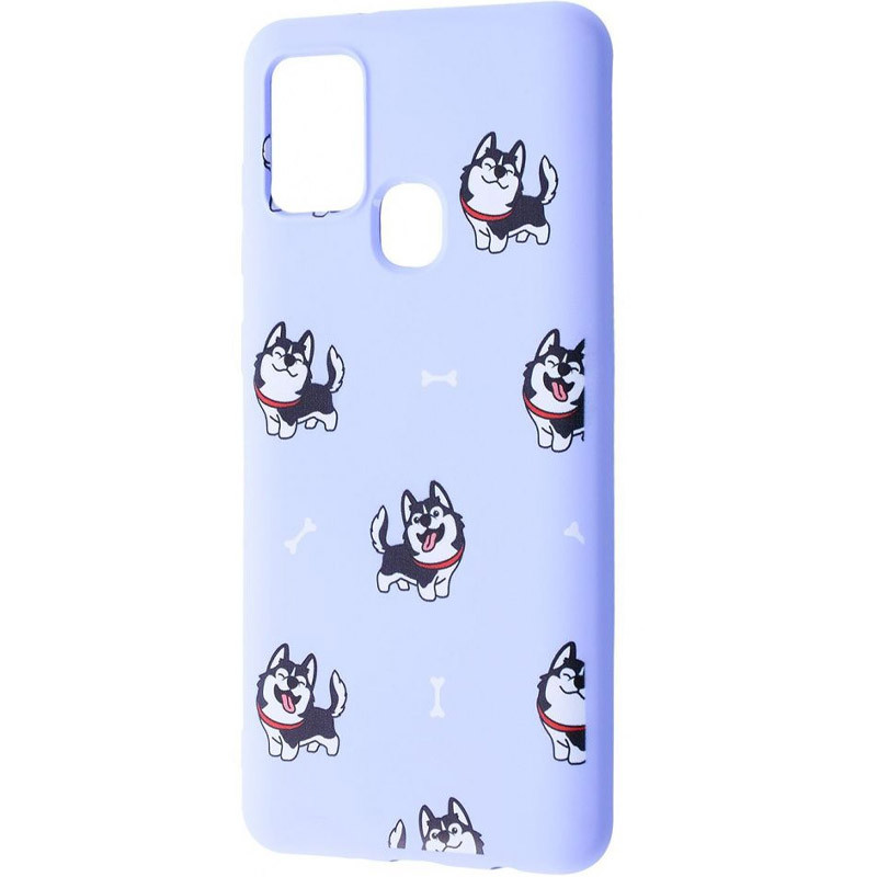 

TPU чехол WAVE Fancy для Samsung Galaxy A21s Haski / Light purple (148630)