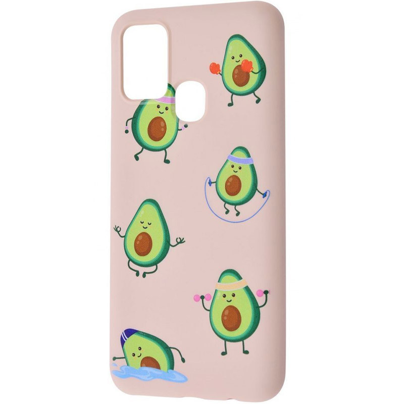 

TPU чехол WAVE Fancy для Samsung Galaxy A21s Sports avocado / Pink sand (148635)