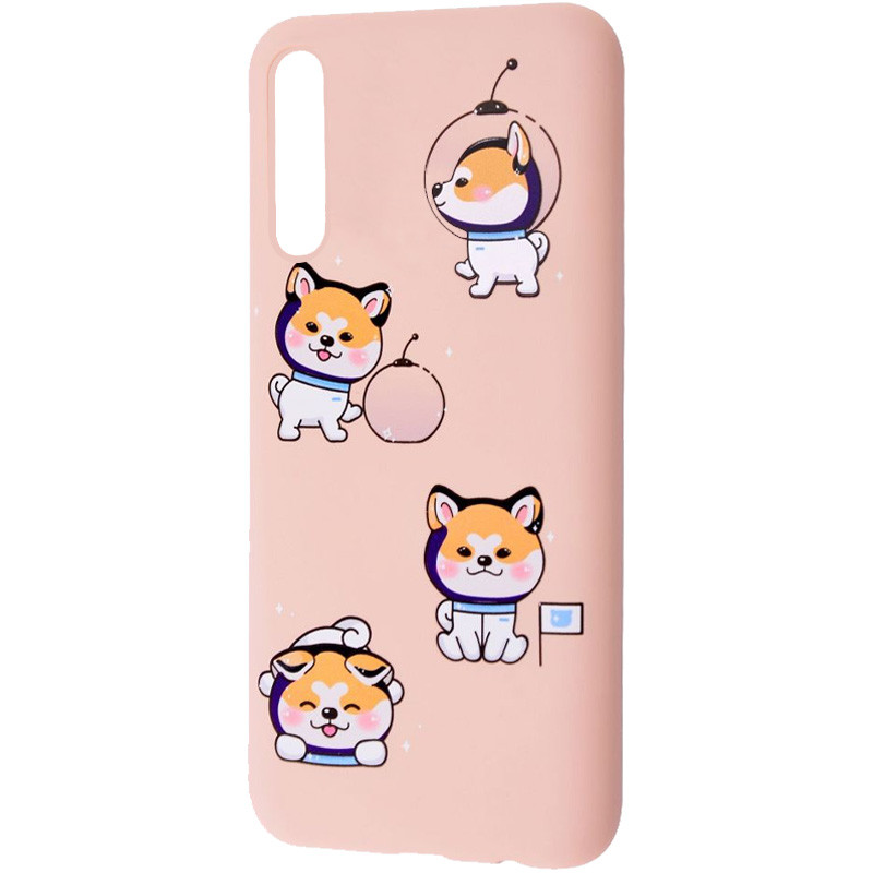 

TPU чехол WAVE Fancy для Samsung Galaxy A30s Laika spaceman / Pink sand (147926)
