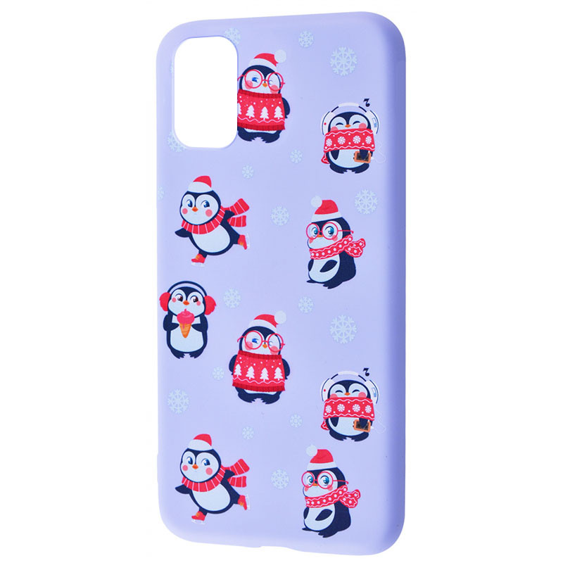 

TPU чехол WAVE Fancy для Samsung Galaxy A51 Penguins / Light purple (156098)