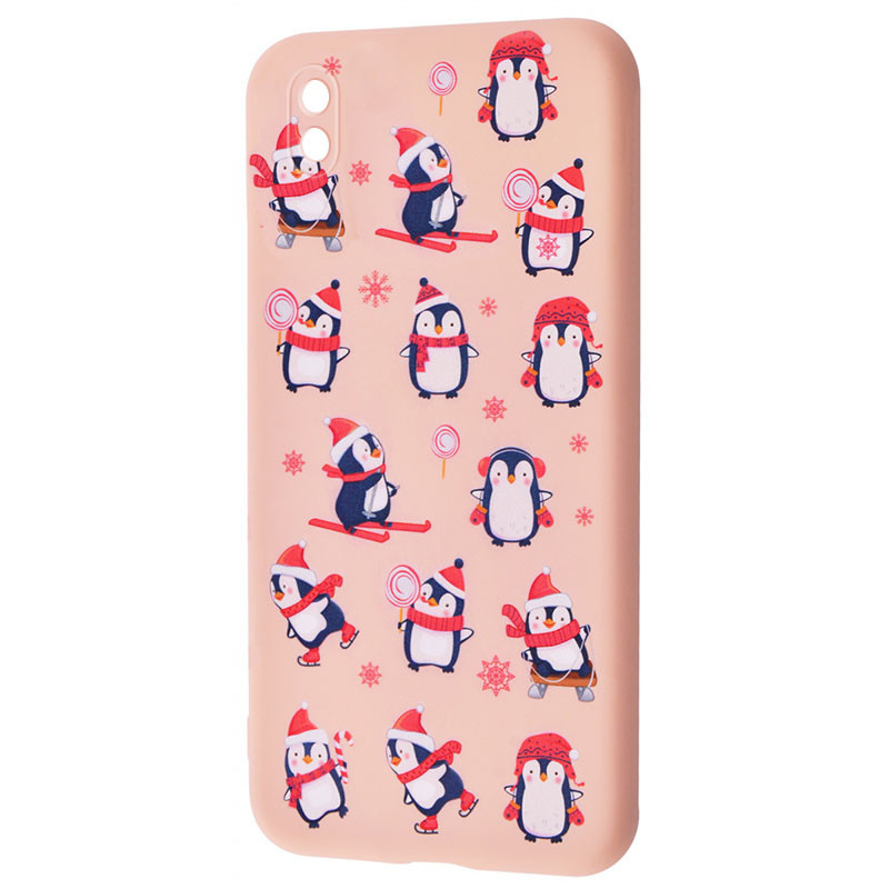 

TPU чехол WAVE Fancy для Samsung Galaxy A01 Core (Penguins / Pink sand)