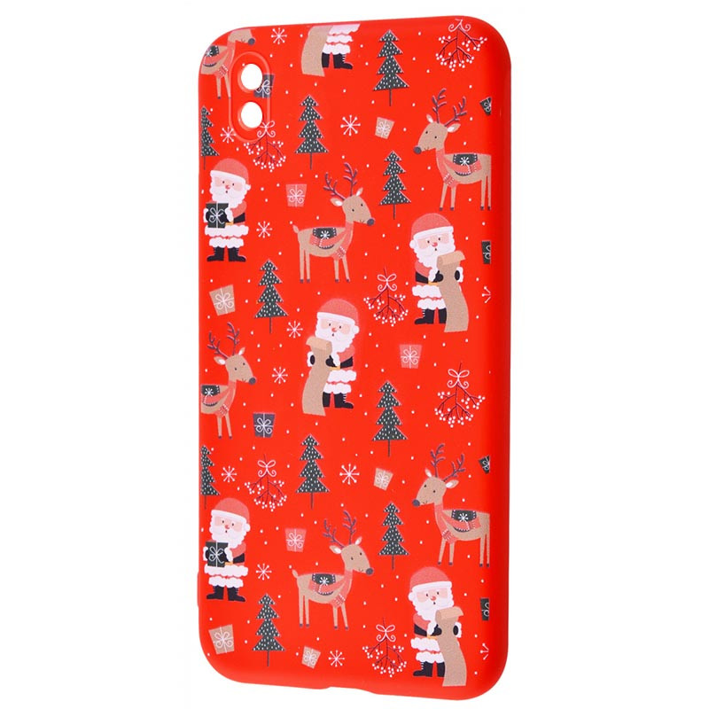 

TPU чехол WAVE Fancy для Samsung Galaxy M01 Core (Santa Claus and Deer / Red)