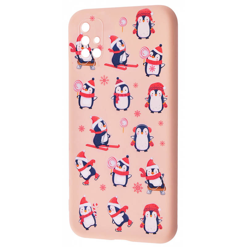 

TPU чехол WAVE Fancy для Samsung Galaxy M31s (Penguins / Pink sand)