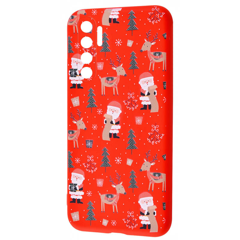 

TPU чехол WAVE Fancy для Xiaomi Mi Note 10 Lite Santa Claus and Deer / Red (155998)
