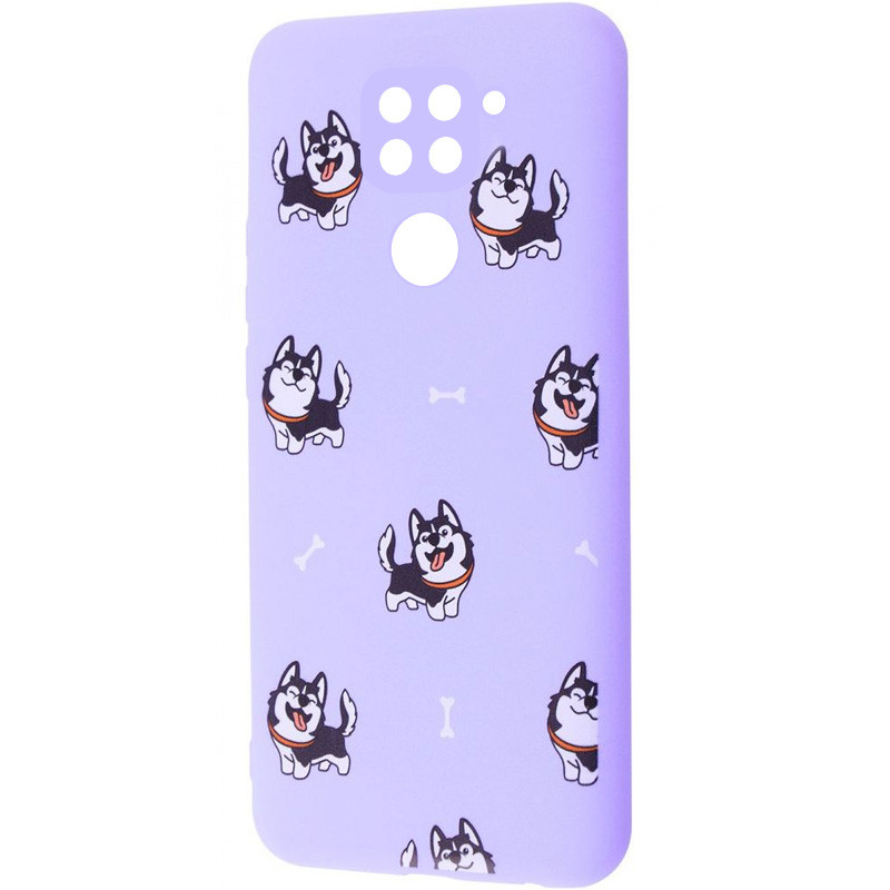 

TPU чехол WAVE Fancy для Xiaomi Redmi Note 9 / Redmi 10X Haski / Light purple (148021)