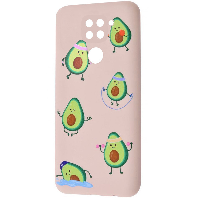 

TPU чехол WAVE Fancy для Xiaomi Redmi 10X Sports avocado / Pink sand (148030)