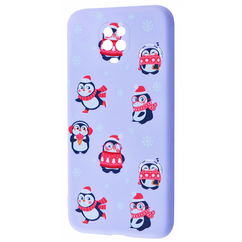 

TPU чехол WAVE Fancy для Xiaomi Redmi Note 9s Penguins / Light purple (156133)