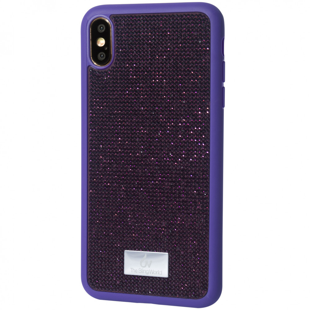 

TPU чохол Bling World Grainy Diamonds для Apple iPhone XS Max (6.5") (Фіолетовий)