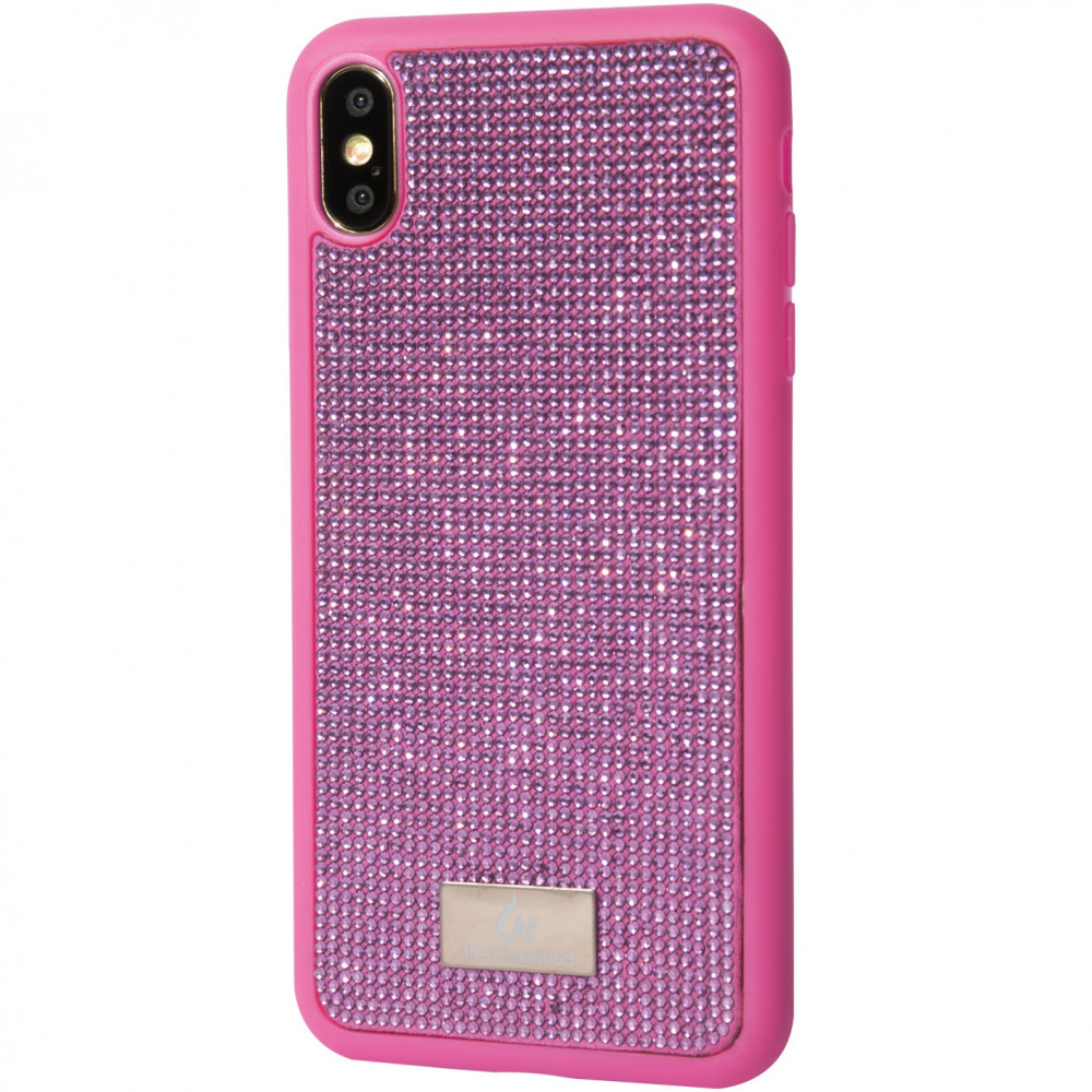 

TPU чехол Bling World Grainy Diamonds для Apple iPhone XS Max (6.5") Розовый (111009)