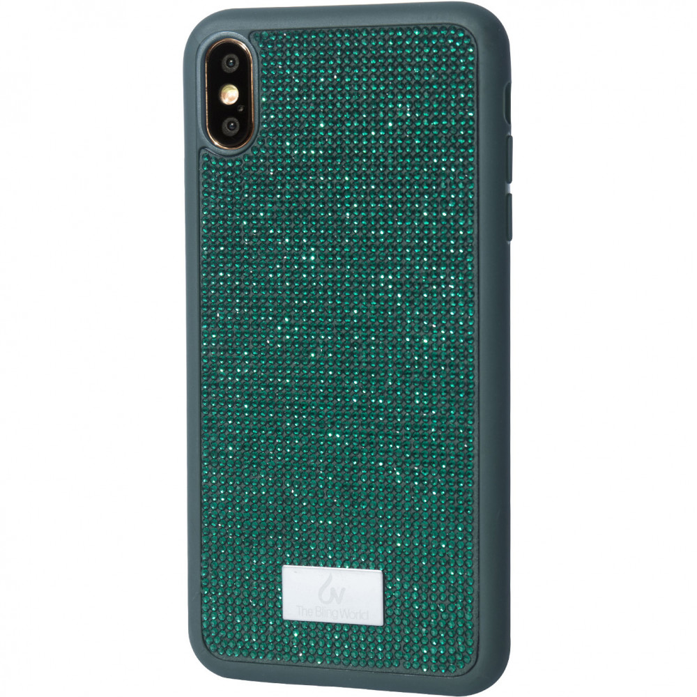 

TPU чохол Bling World Grainy Diamonds для Apple iPhone XS Max (6.5") (Зелений)