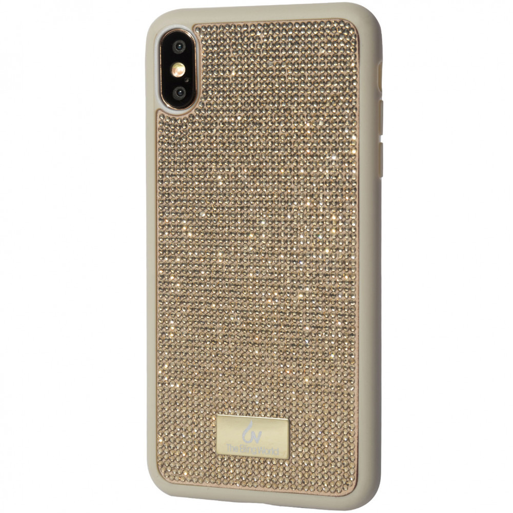 

TPU чохол Bling World Grainy Diamonds для Apple iPhone XS Max (6.5") (Золотий)