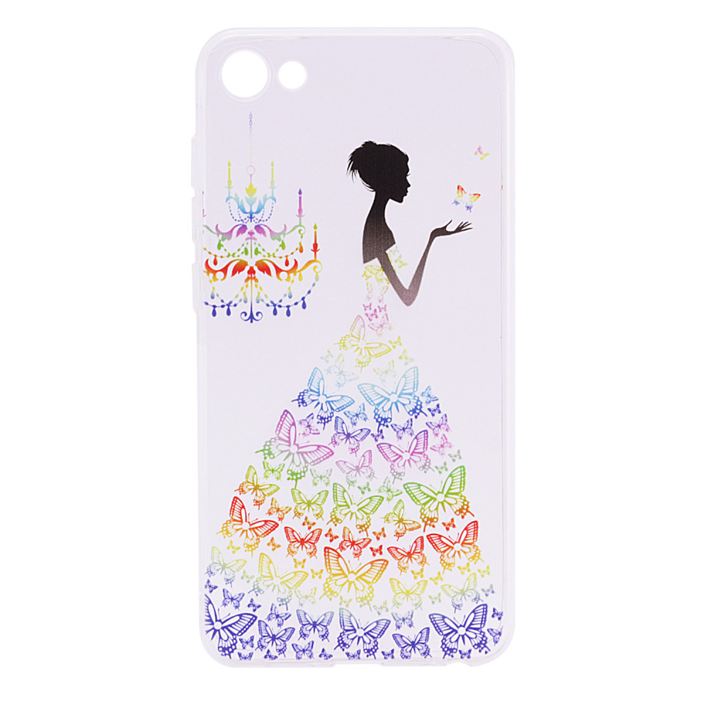 

TPU чехол Cute Print для Meizu U20 Girl (Butterfly dress) (65592)