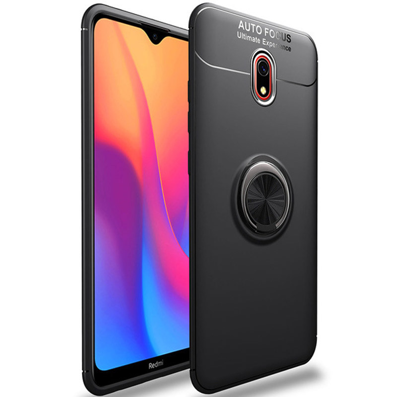

TPU чехол Deen ColorRing под магнитный держатель для Xiaomi Redmi 8a Черный / Черный (117874)