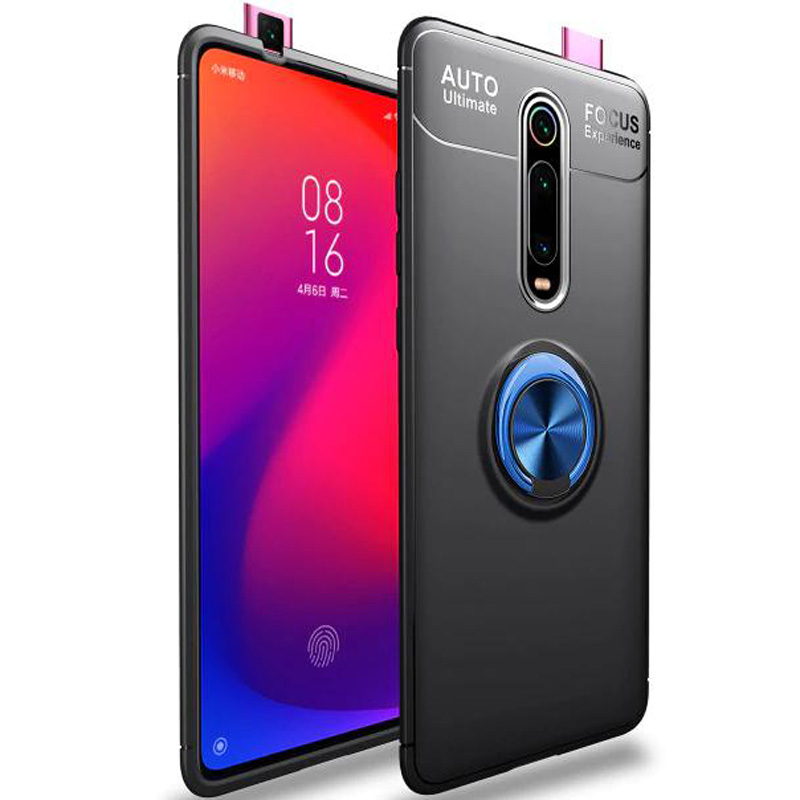 

TPU чехол Deen ColorRing под магнитный держатель для Xiaomi Redmi K20 / K20 Pro / Mi9T / Mi9T Pro Черный / Синий (104392)