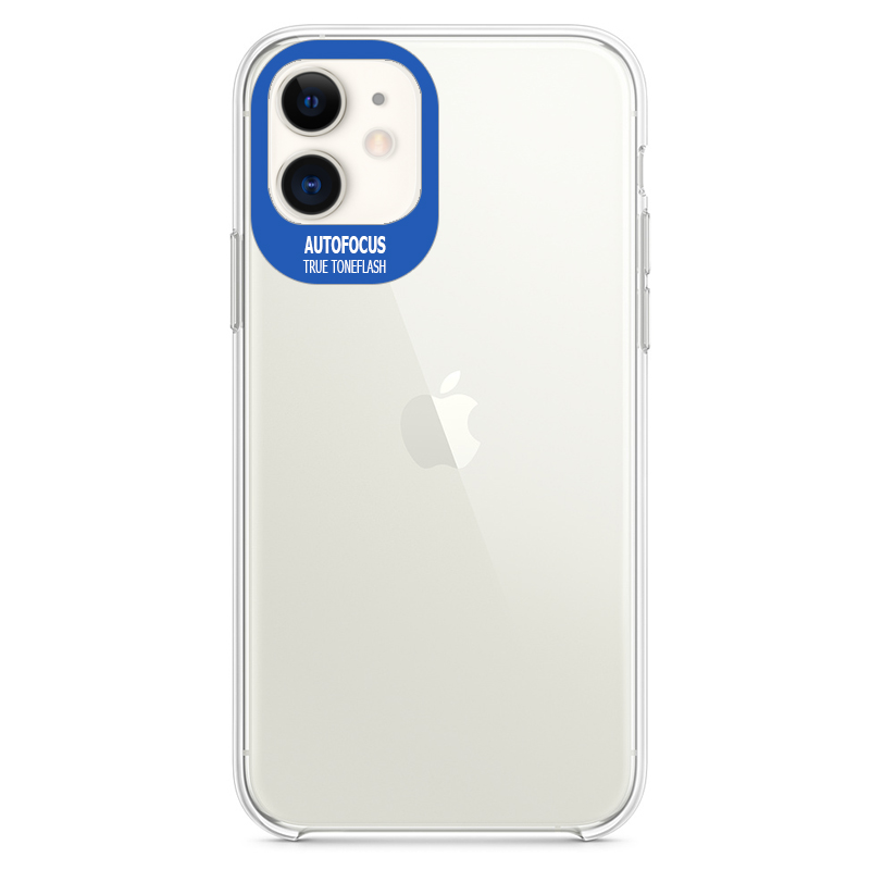 

TPU чехол Epic clear flash для Apple iPhone 11 (6.1") Бесцветный / Синий (111936)