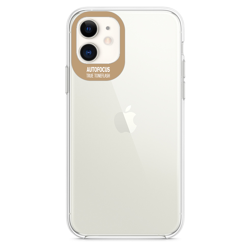 

TPU чехол Epic clear flash для Apple iPhone 11 (6.1") Бесцветный / Золотой (111933)