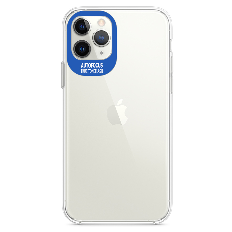 

TPU чехол Epic clear flash для Apple iPhone 11 Pro (5.8") Бесцветный / Синий (111942)