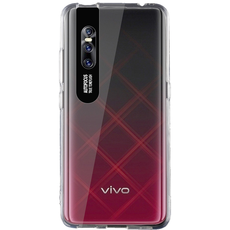 

TPU чехол Epic clear flash для Vivo V15 Pro Бесцветный / Черный (116237)