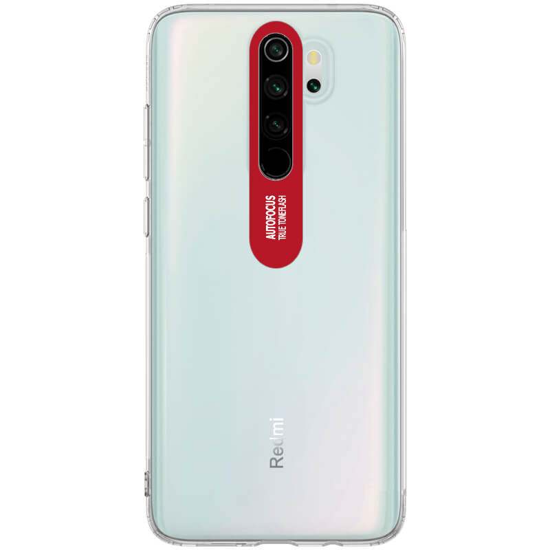 

TPU чехол Epic clear flash для Xiaomi Redmi Note 8 Pro Бесцветный / Красный (116216)