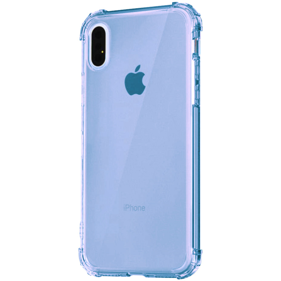 

TPU чехол Epic Ease с усиленными углами для Apple iPhone X (5.8") Синий / Transparent (118830)