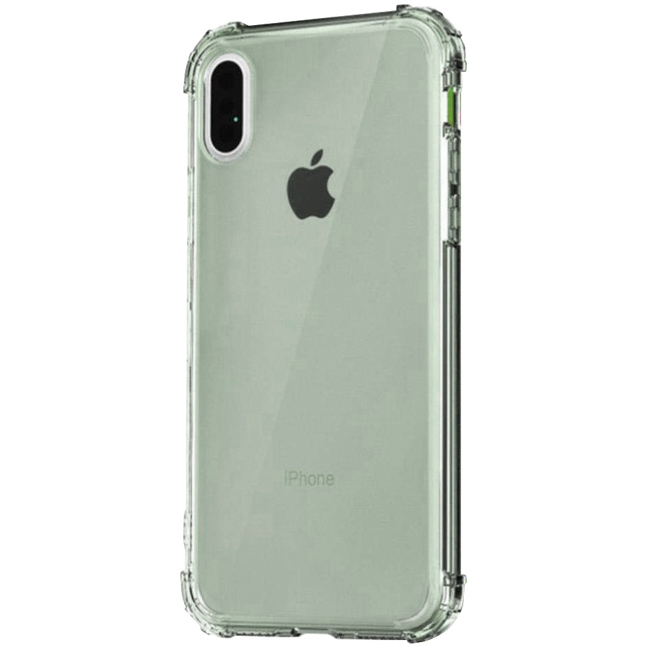 

TPU чехол Epic Ease с усиленными углами для Apple iPhone XS Max (6.5") Зеленый / Transparent (118839)