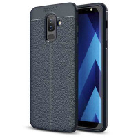 

TPU чехол фактурный (с имитацией кожи) для Samsung Galaxy A6 Plus (2018)